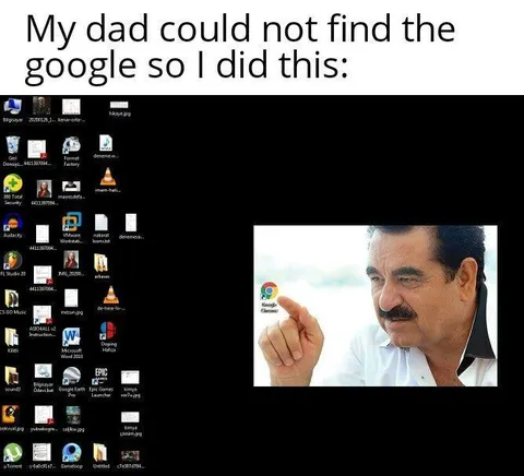 Dad Can’t Find Google
