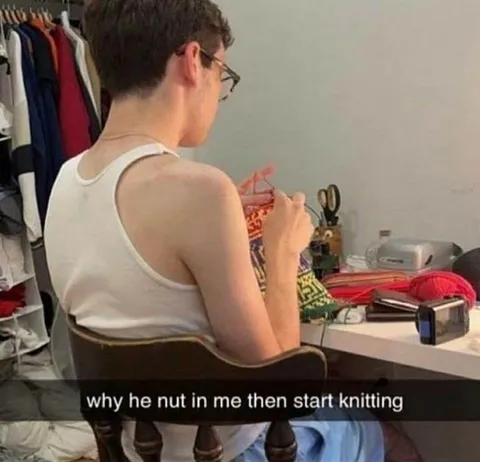 Why He Started Knitting