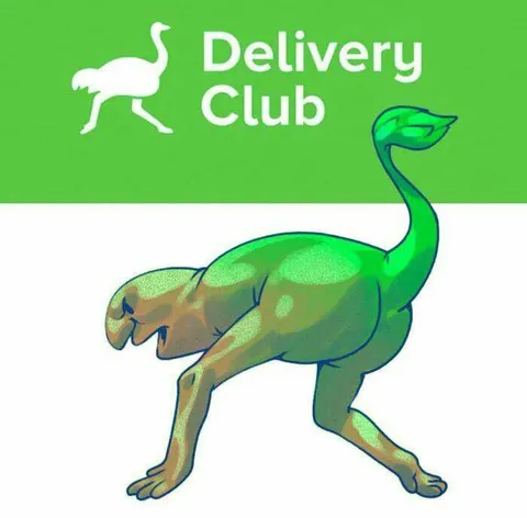 Delivery Club dinosaur