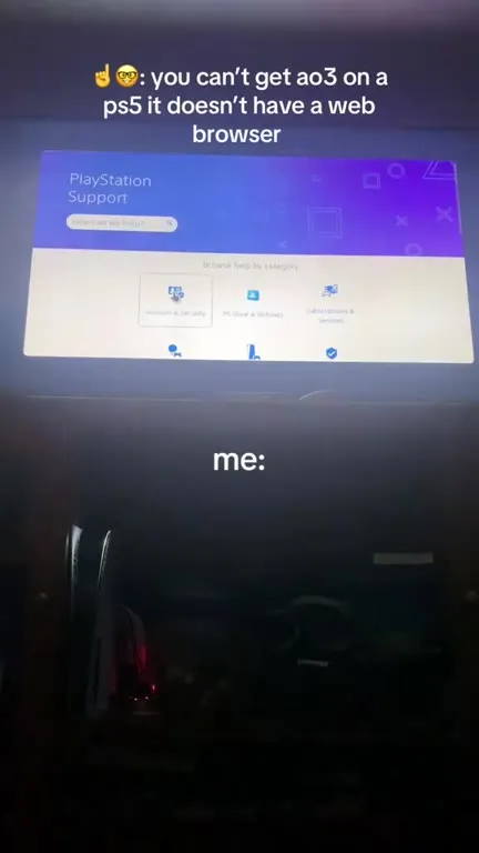 PS5 Has No Web Browser