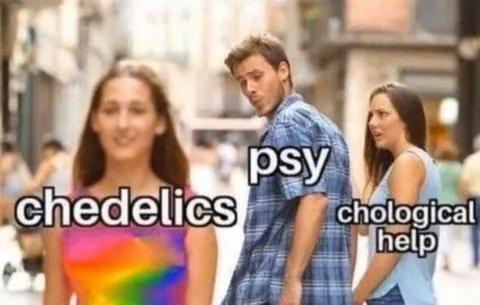 Psychedelics Over Psychological Help