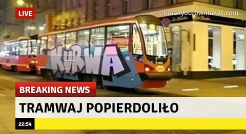 Tramwaj popierdoliło