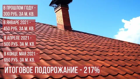 Подорожание металлочерепицы на 217%