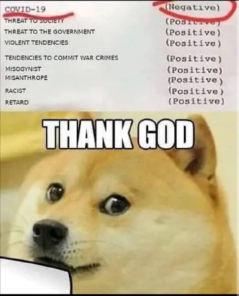 Doge Thanks God for COVID-19