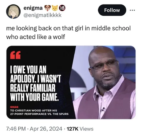 Apologizing to the Wolf Girl