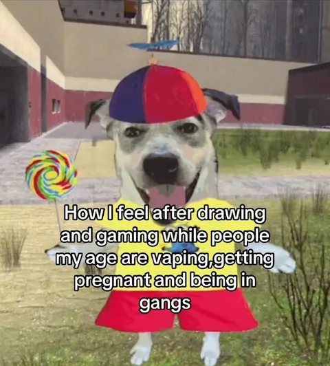 Dog Avoiding Teen Drama