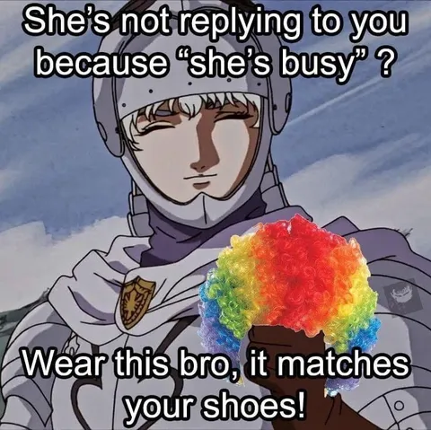 She’s busy matching your shoes