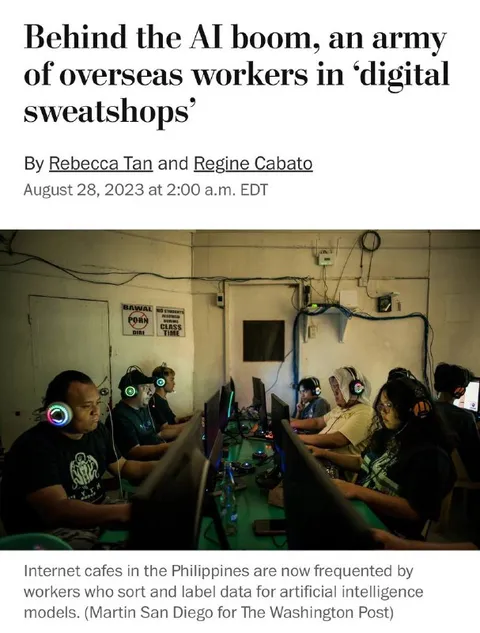AI Boom Digital Sweatshops
