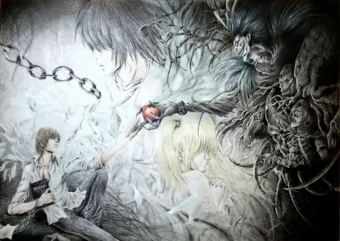 Death Note Surreal Group Portrait