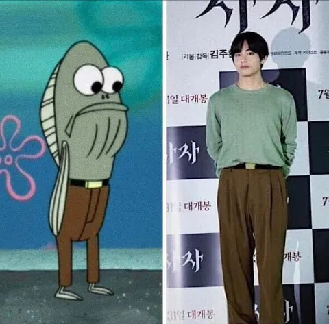 만화 물고기와 현실 남자