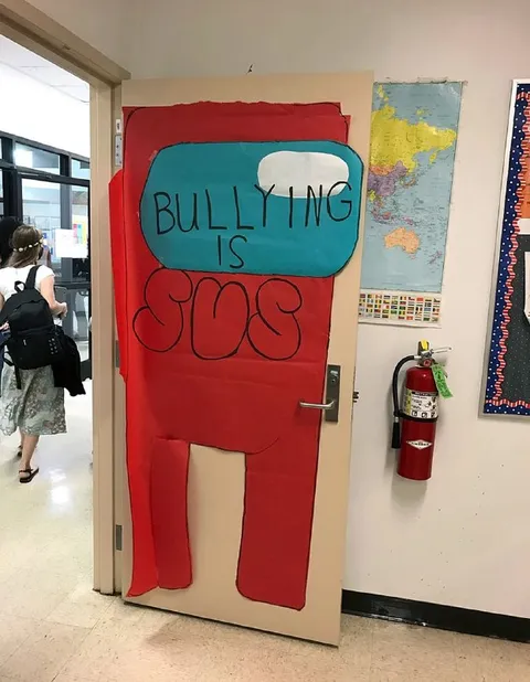 Bullying Is Sus Door