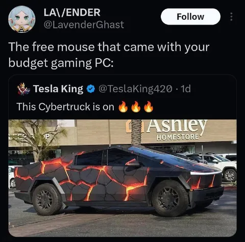Budget PC Free Mouse Cybertruck