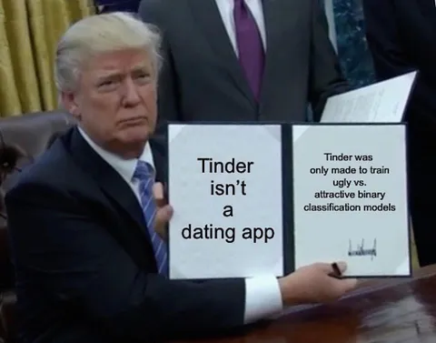 Tinder Binary Classification Joke