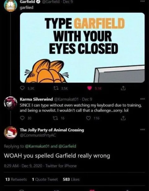 You Spelled Garfield Wrong