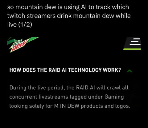 Mountain Dew Streamer Surveillance