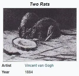 Two Rats by Vincent van Gogh