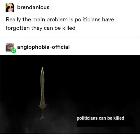 Politicians Can Be Killed