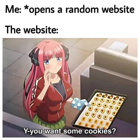Random Website Offers Cookies