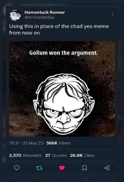 Gollum Won the Argument