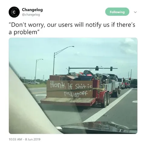 Users Will Notify Us