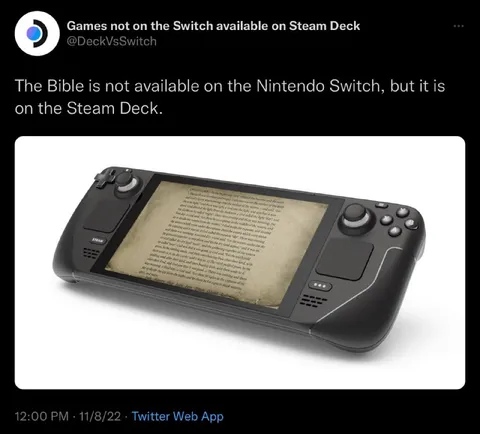 The Bible on Steam Deck