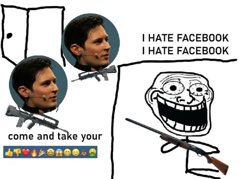 I Hate Facebook Trollface