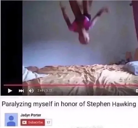 Paralyzing Myself for Stephen Hawking