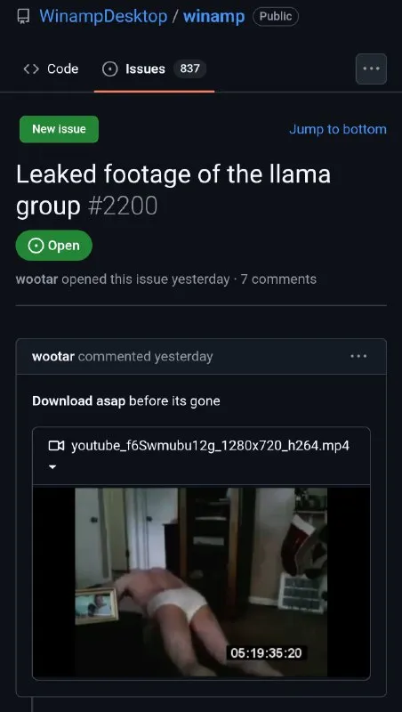 Leaked Llama Group Footage