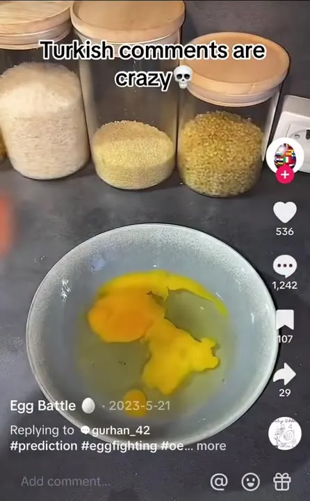 Turkish Flag Comment Egg Battle
