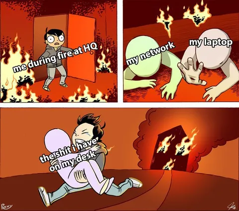 My Network and Laptop on Fire