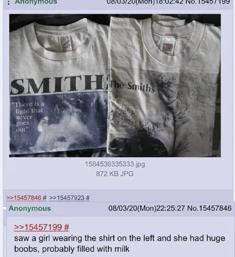 The Smiths shirt observation