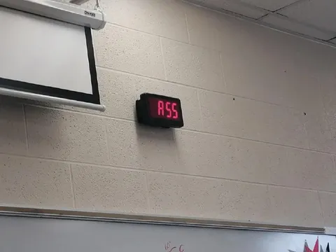 Classroom Display Says ASS