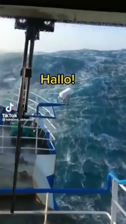 German Coastguard in Rough Seas