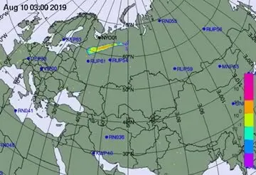 Radiation Cloud Spreads Across Russia