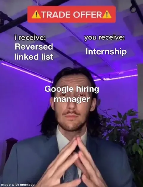 Google Hiring Trade Offer