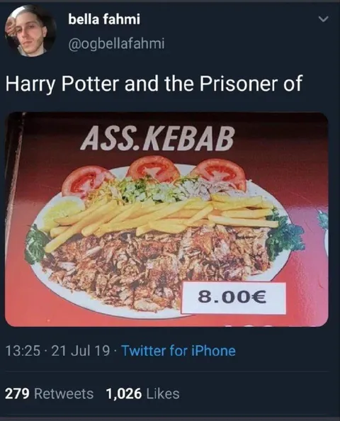 Harry Potter and the Prisoner of Ass Kebab