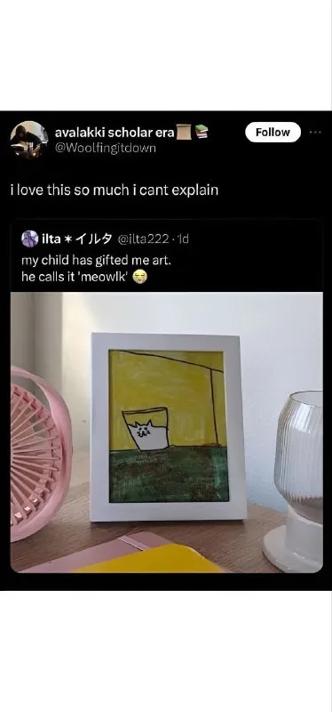 Child’s Meowkli Artwork