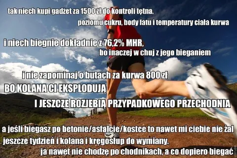 Biegacz z kontrolą tętna