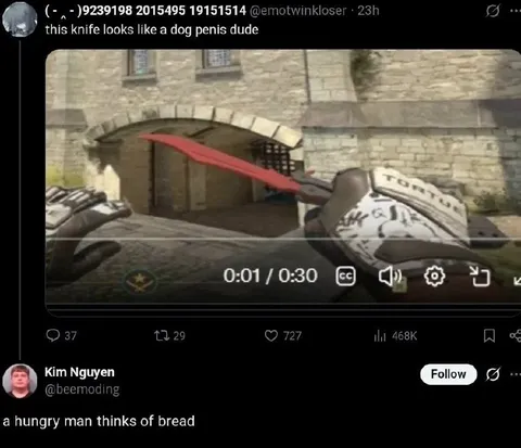 Hungry Man Sees Bread