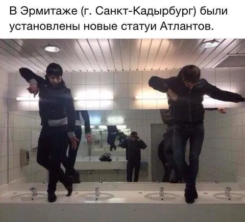 Новые статуи Атлантов в Эрмитаже