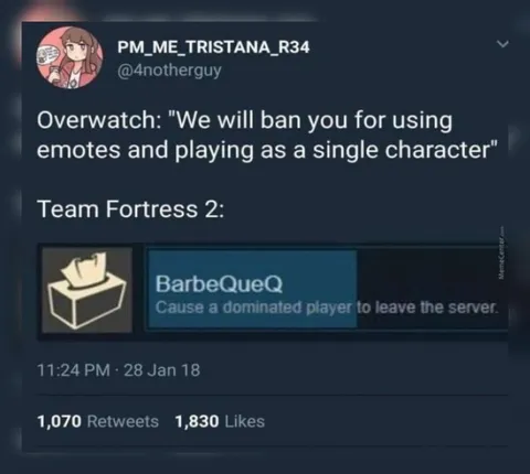 Overwatch Versus Team Fortress 2