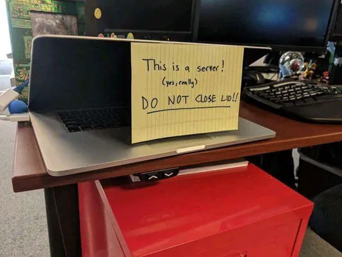 Laptop Server Do Not Close Lid