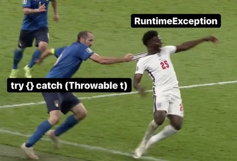 RuntimeException Catches the Throwable