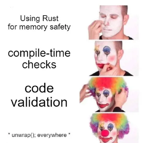 Rust Memory Safety Clown