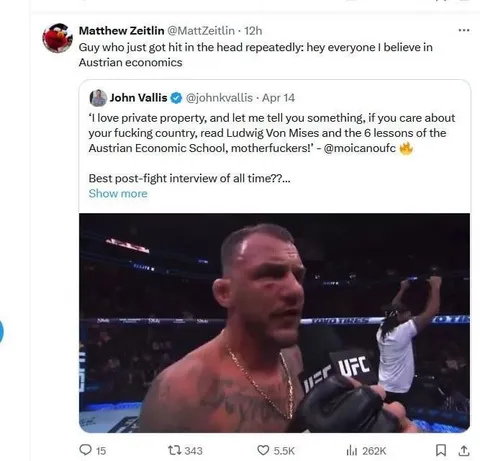 Austrian Economics Post-Fight Interview
