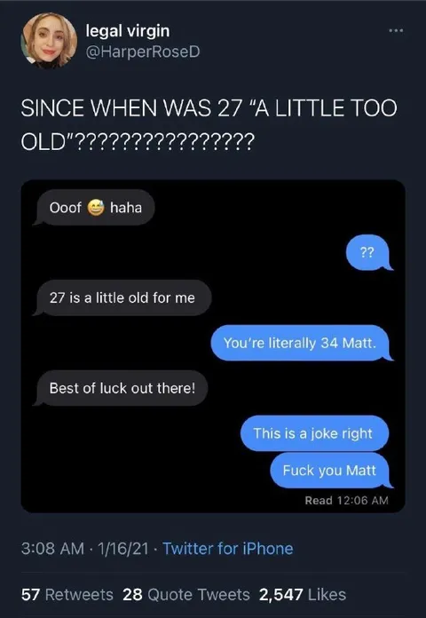 27 Is A Little Old