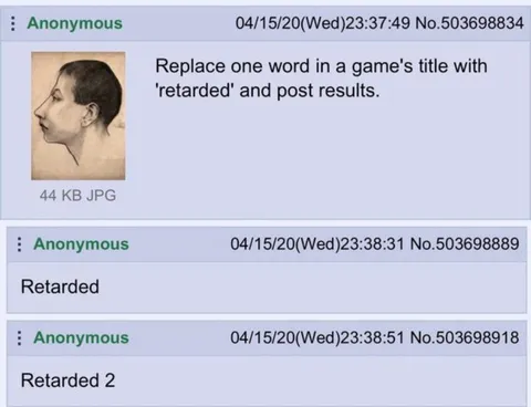 Retarded 2 Game Title