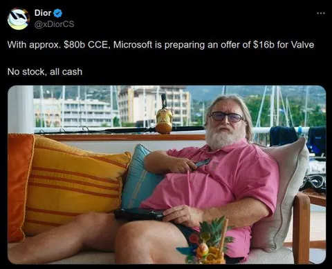 Gabe Newell Cashing Out Valve