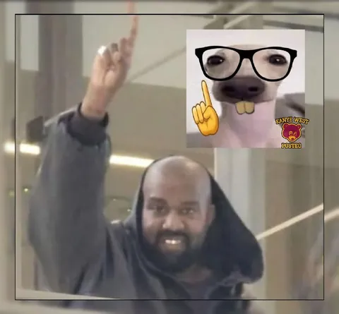 Kanye Raises His Hand