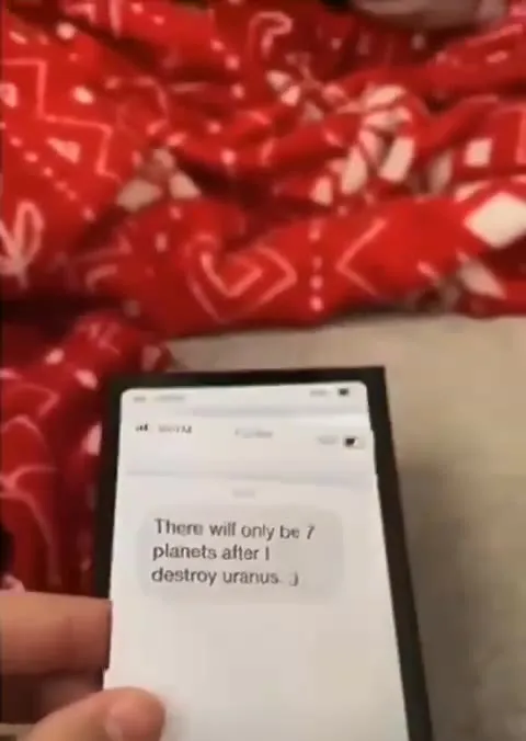 Destroy Uranus Text Message Joke